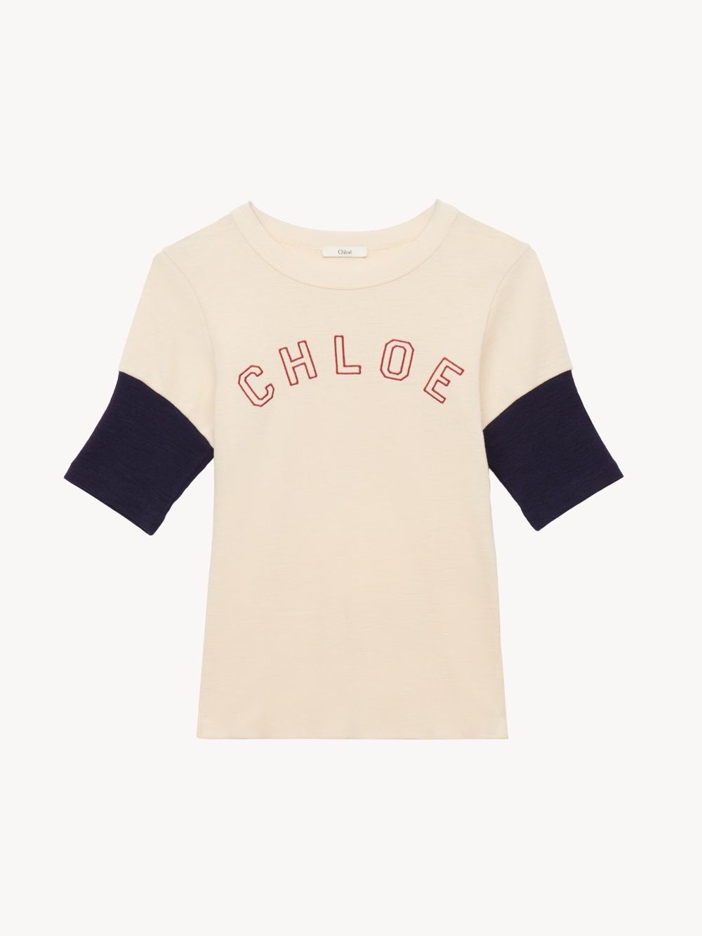 ✨ NWT CHLOE Logo Embroidered Heavy Cotton Wool T-Shirt
$690